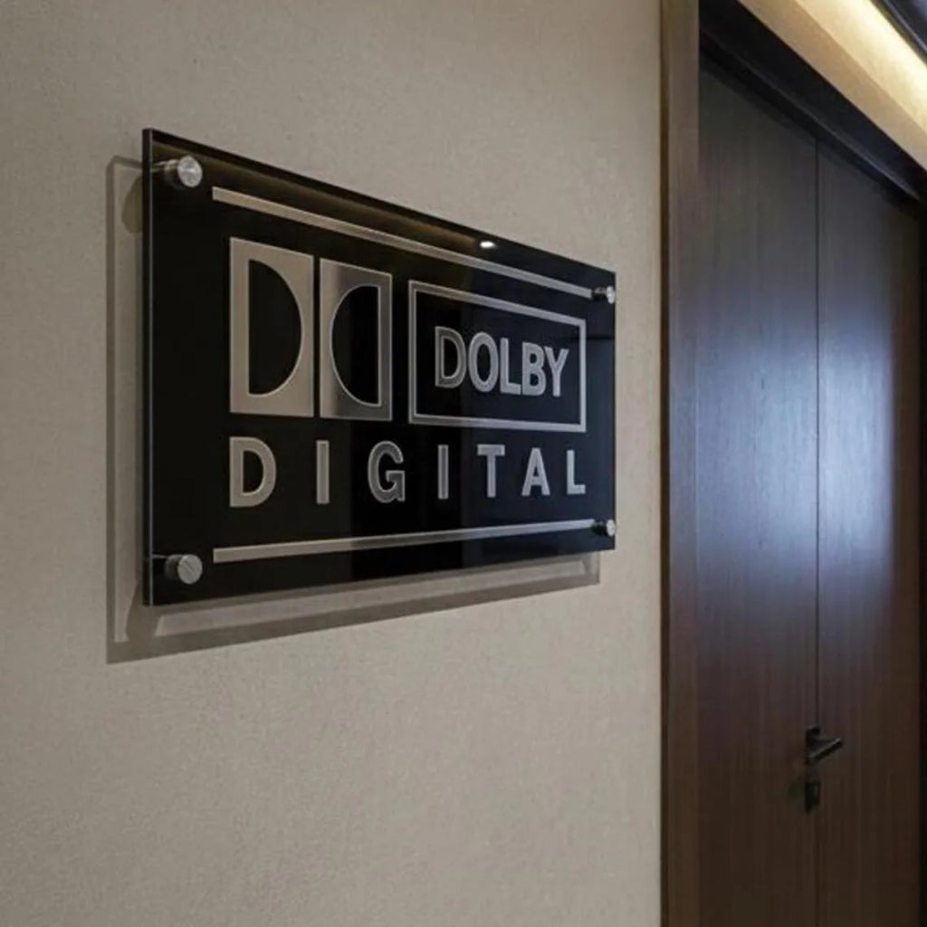 Объемная акриловая табличка 3D Dolby Atmos, декор для домашнего кинотеатра, вывеска 4K Ultra HD/THX/KRIX/DTS/X Dolby Atmos для комнаты кинотеатра