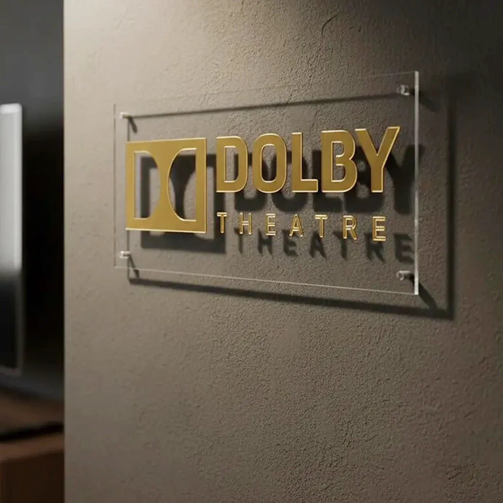 Объемная акриловая табличка 3D Dolby Atmos, декор для домашнего кинотеатра, вывеска 4K Ultra HD/THX/KRIX/DTS/X Dolby Atmos для комнаты кинотеатра