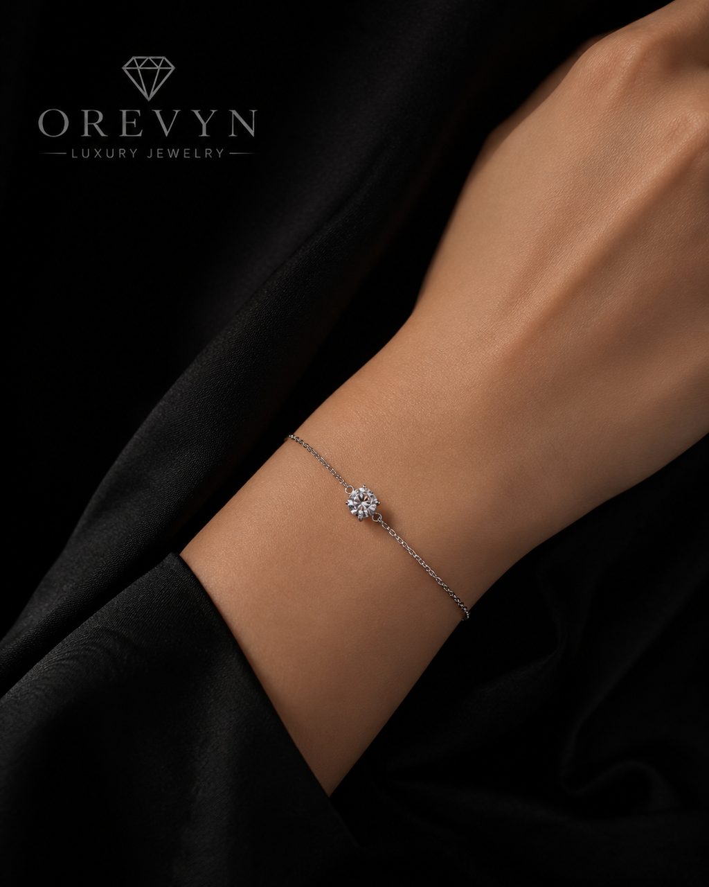 OREVYN ÉCLAT – צמיד סוליטר מויסנייט