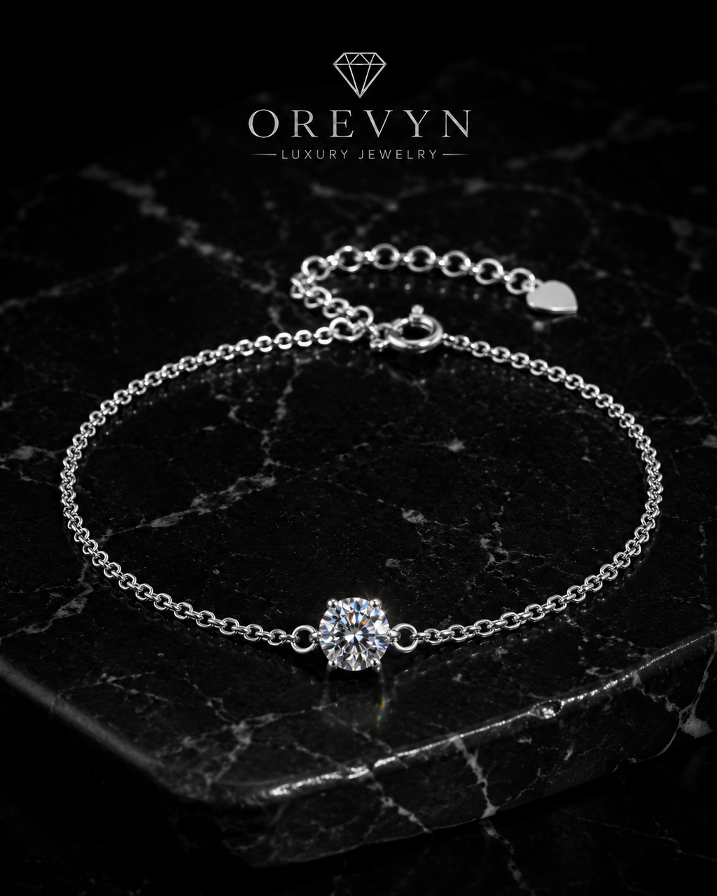 OREVYN ÉCLAT – צמיד סוליטר מויסנייט