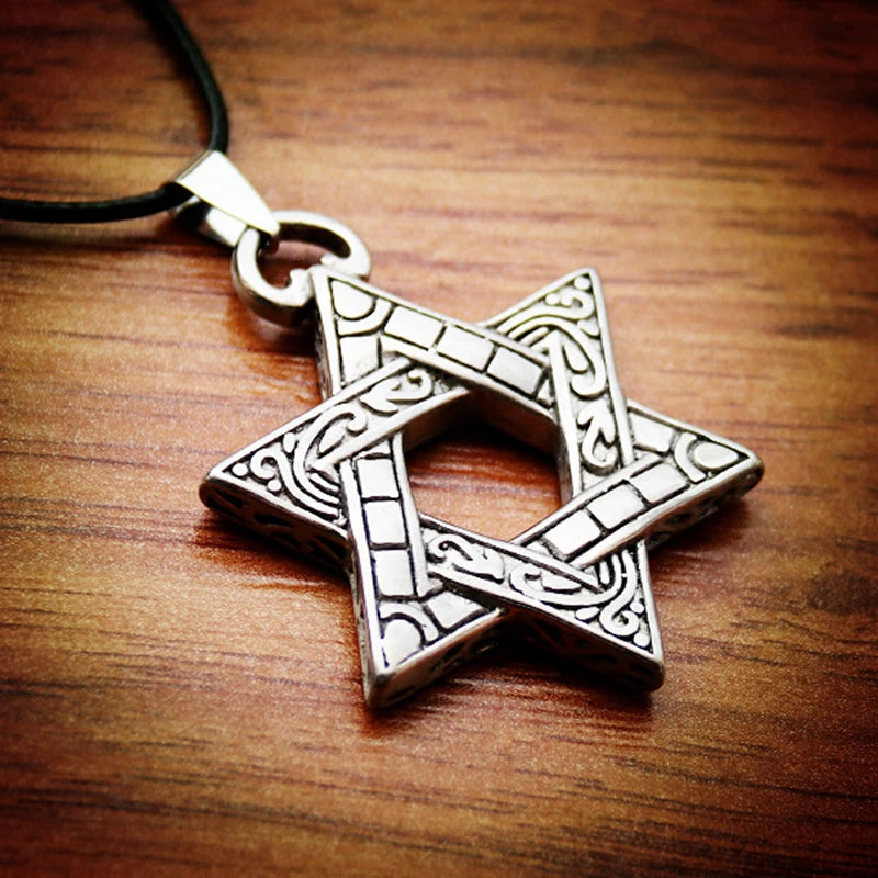 שרשרת מגן דוד בסגנון רטרו לגברים