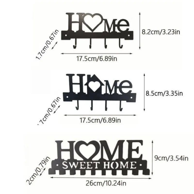 מתלה מפתחות "Home Love" לקיר