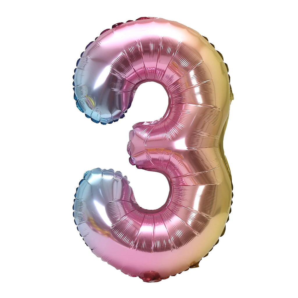 בלון מספר ענק 81 ס״מ – במגוון צבעים