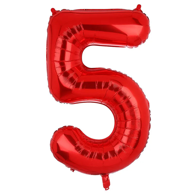 בלון מספר ענק 81 ס״מ – במגוון צבעים