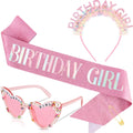 סט Birthday Girl – קשת נוצצת, סרט ומשקפיים