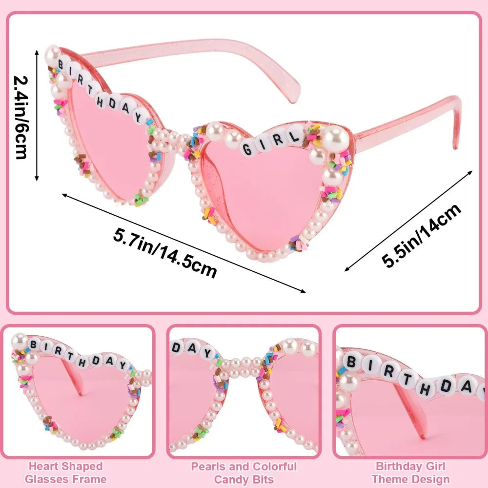 סט Birthday Girl – קשת נוצצת, סרט ומשקפיים