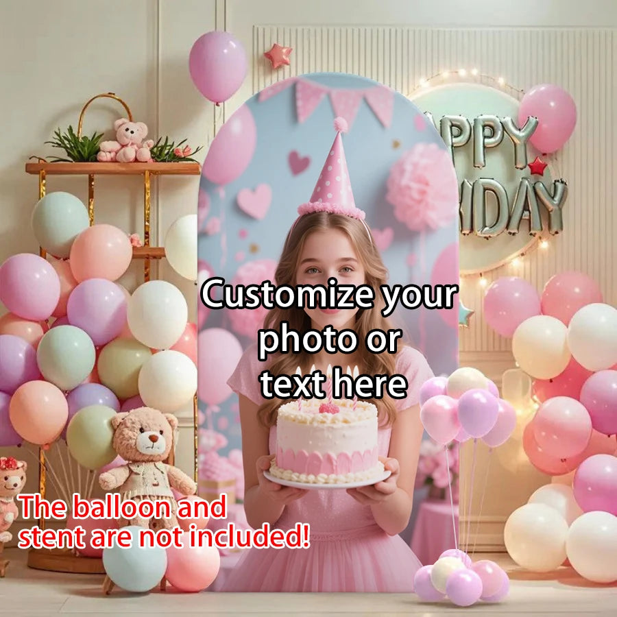 כיסוי בד לרקע קשת עם הדפסה אישית