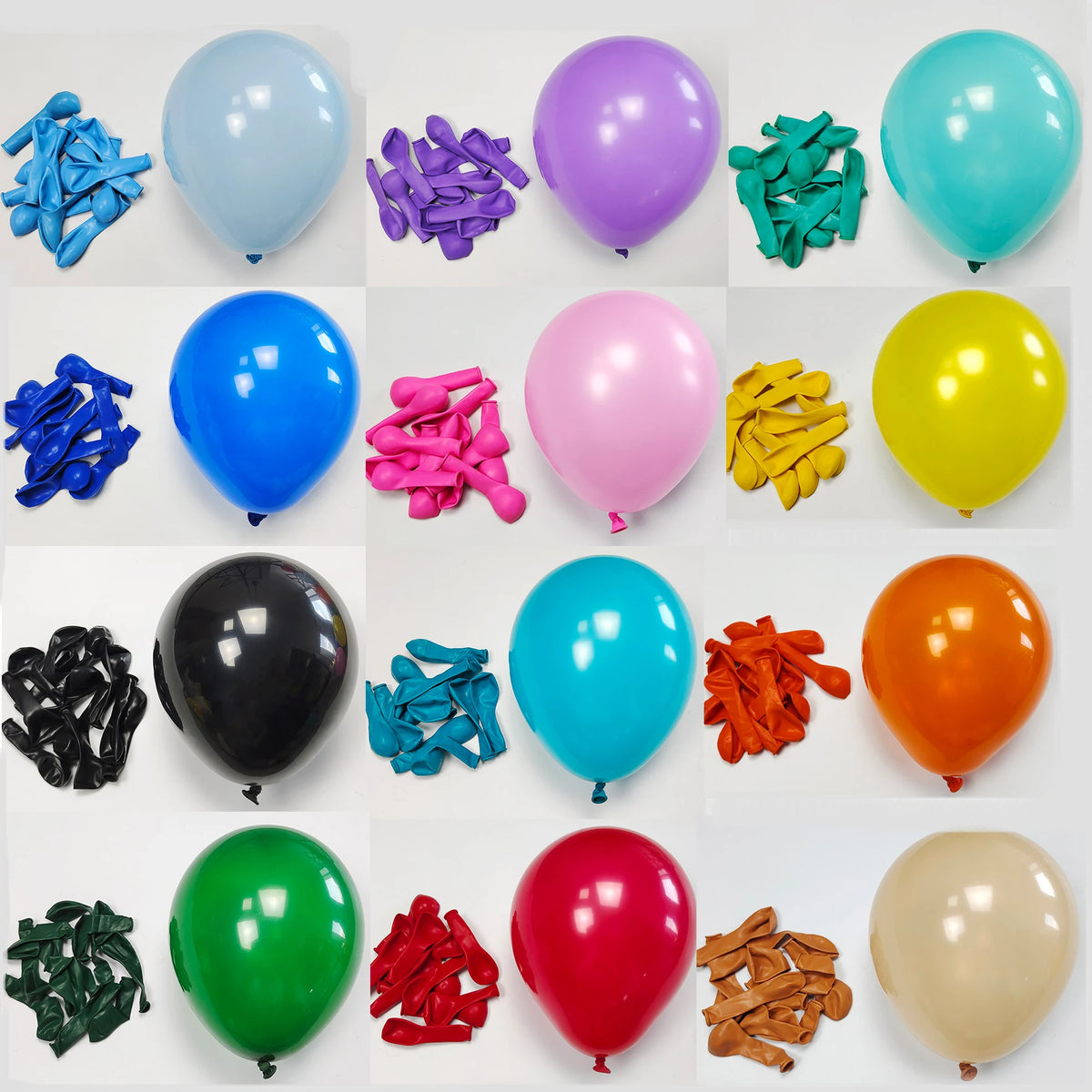 בלוני לטקס מטאליים 25 ס״מ – 10 עד 50 יחידות