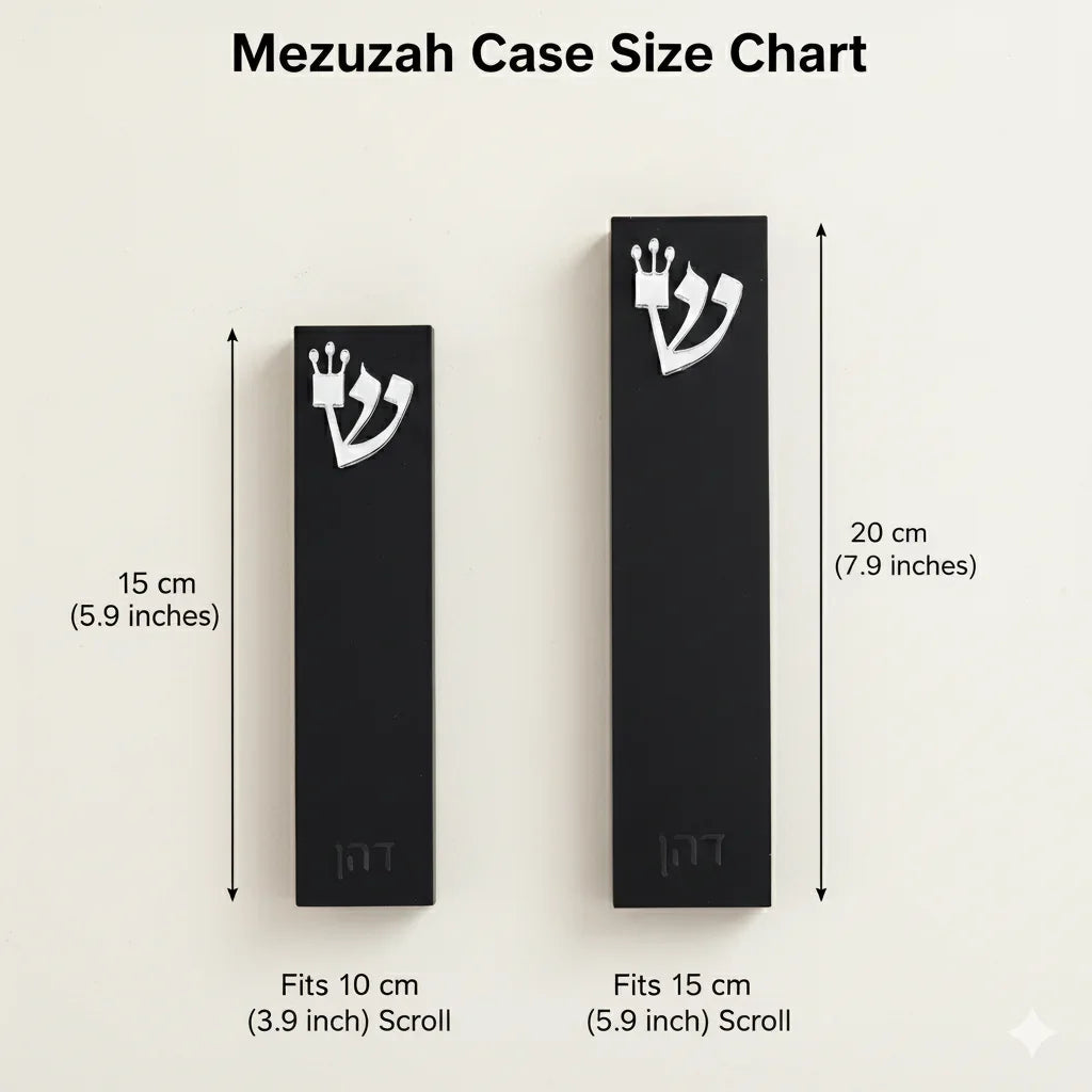 כיסוי מזוזה אקרילי בהתאמה אישית יודאיקה מודרנית ברכת דלת מזוזה חרוטה בתלת מימד לבית יהודי מתנה לתינוק חדש או לחנוכת בית