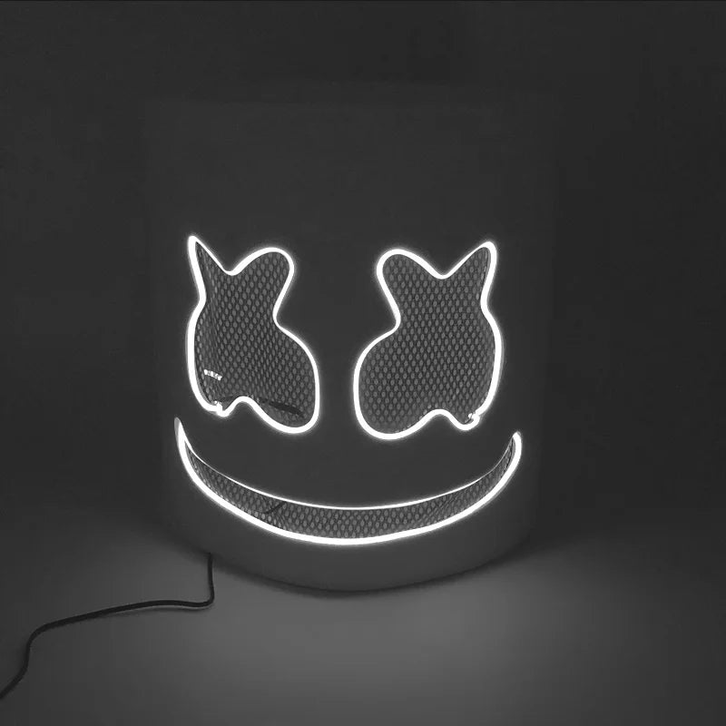מסכת LED זוהרת בסגנון DJ