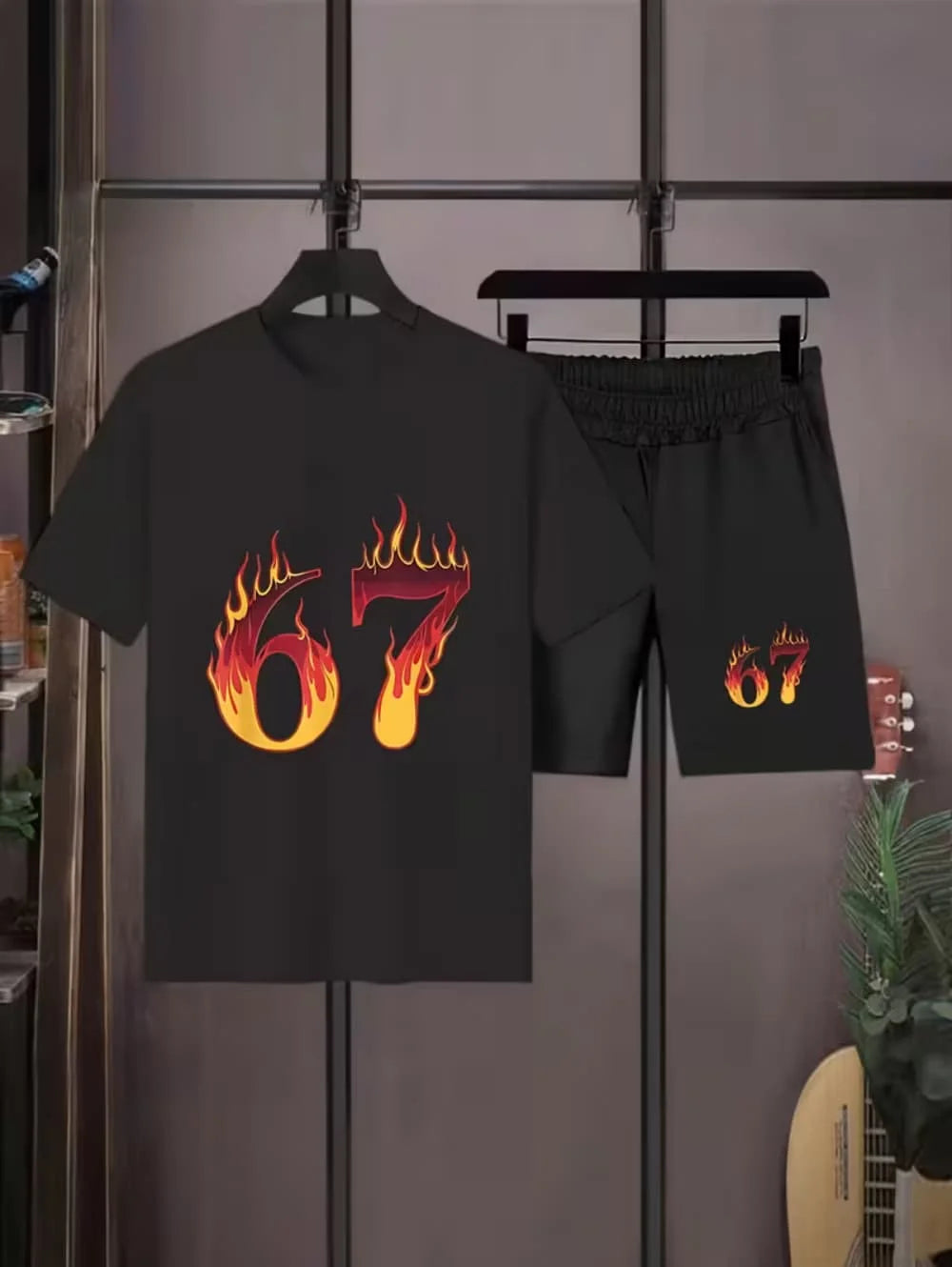 סט חולצה ומכנסיים "67" לילדים
