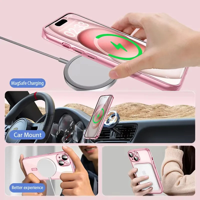 כיסוי שקוף דק MagSafe לאייפון