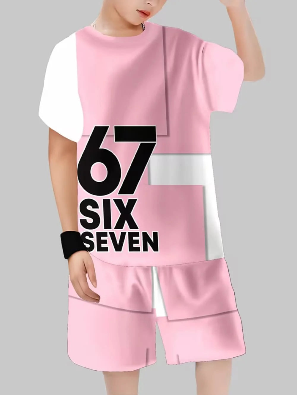 סט חולצה ומכנסיים "67" לילדים