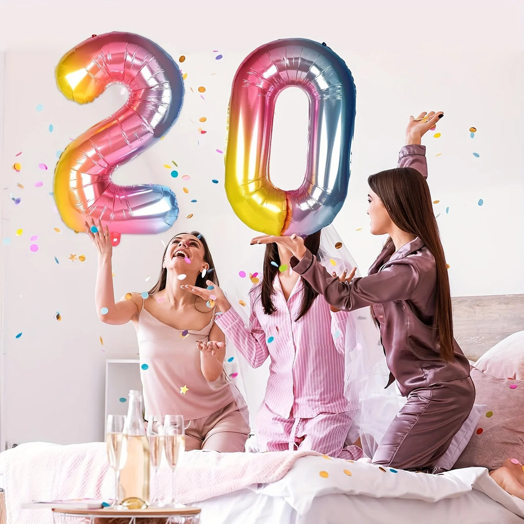 בלון מספר ענק 81 ס״מ – במגוון צבעים
