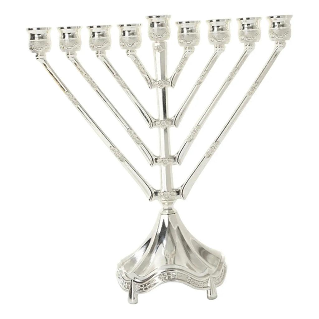 חנוכיית מתכת קלאסית – 9 קנים