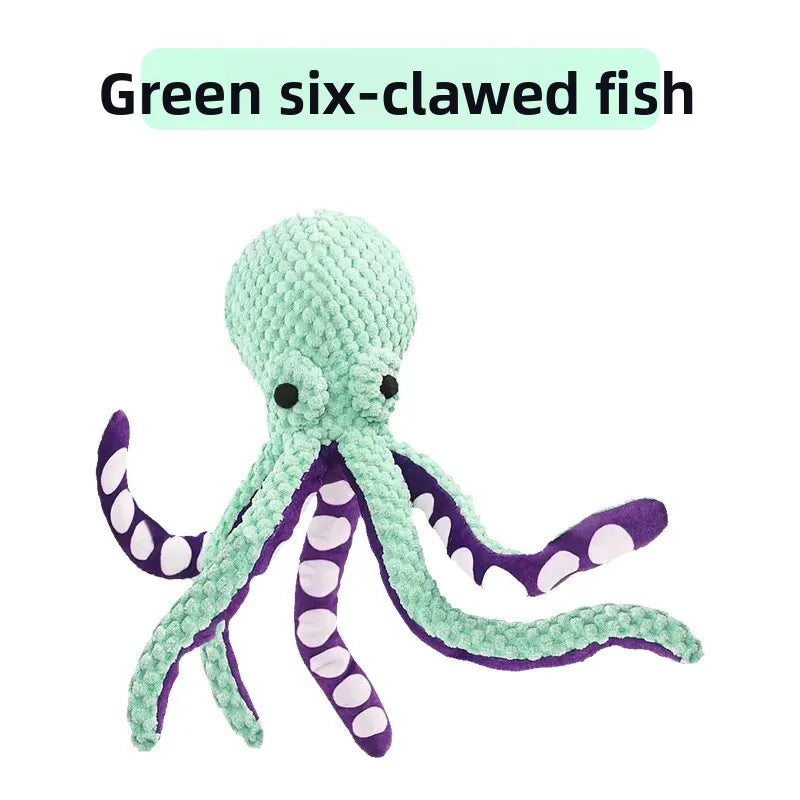 צעצוע תמנון מצפצף לכלב