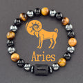 צמיד מזל עם חרוזי אבן טבעית