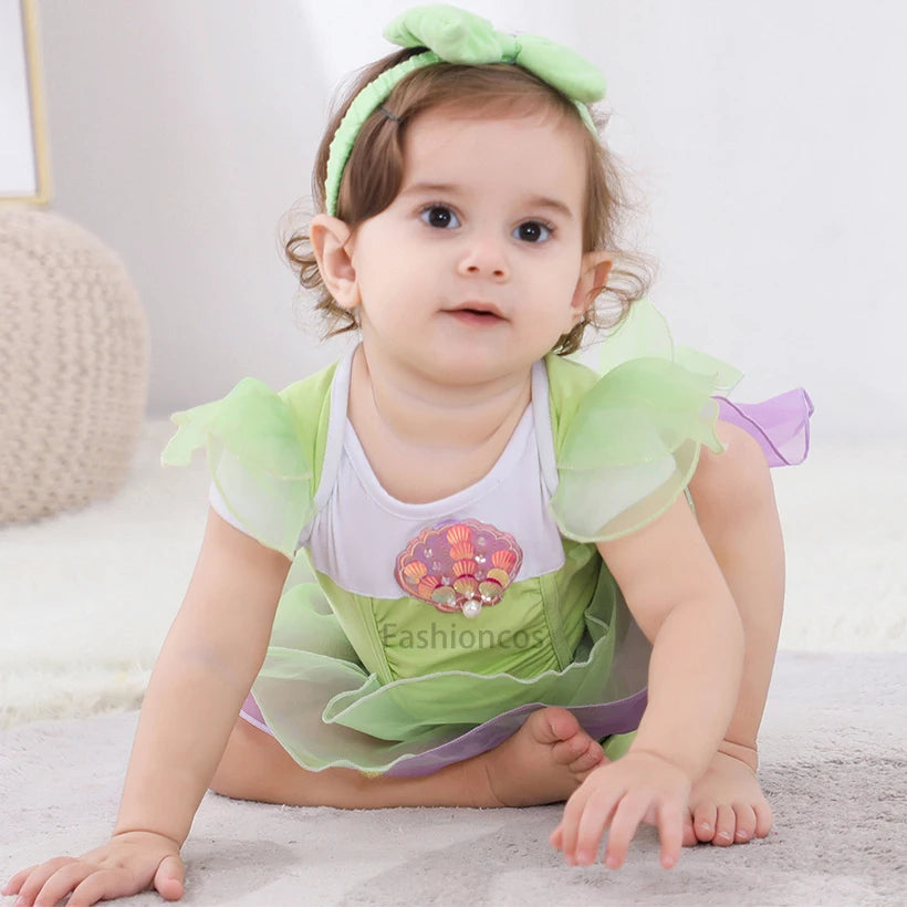 שמלת טוטו לתינוקת עם סרט לראש, בגדי נסיכות לתינוקות, עיצוב חמוד, שמלת ילדות, תלבושת למסיבת ליל כל הקדושים