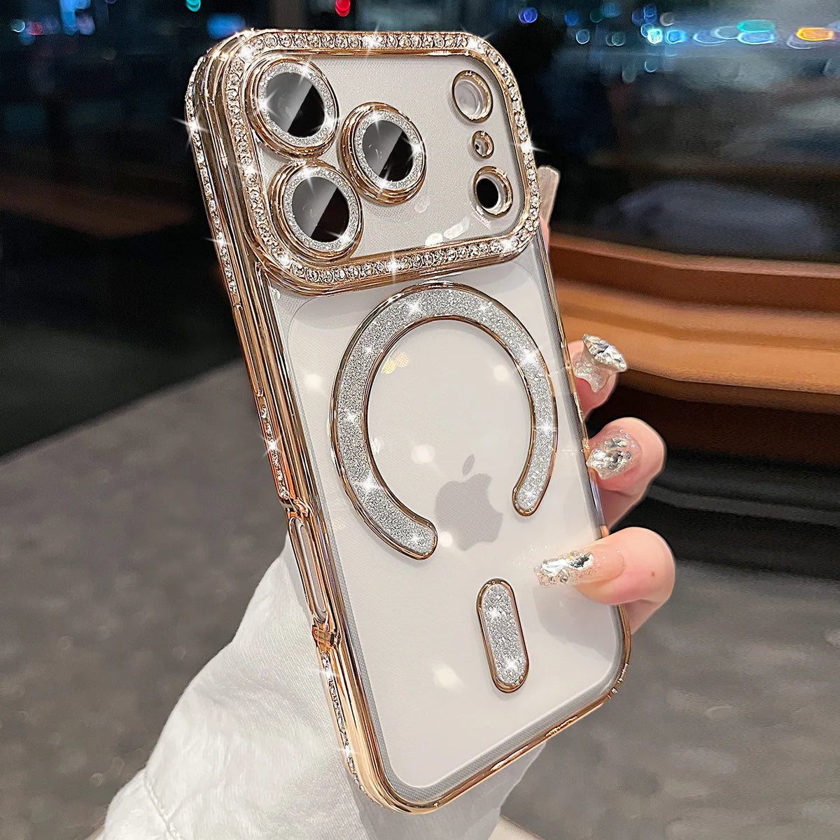 כיסוי מנצנץ MagSafe לאייפון