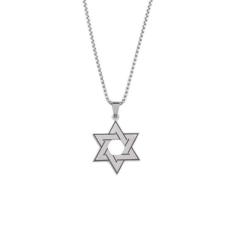 שרשרת מגן דוד מנירוסטה עמידה במים
