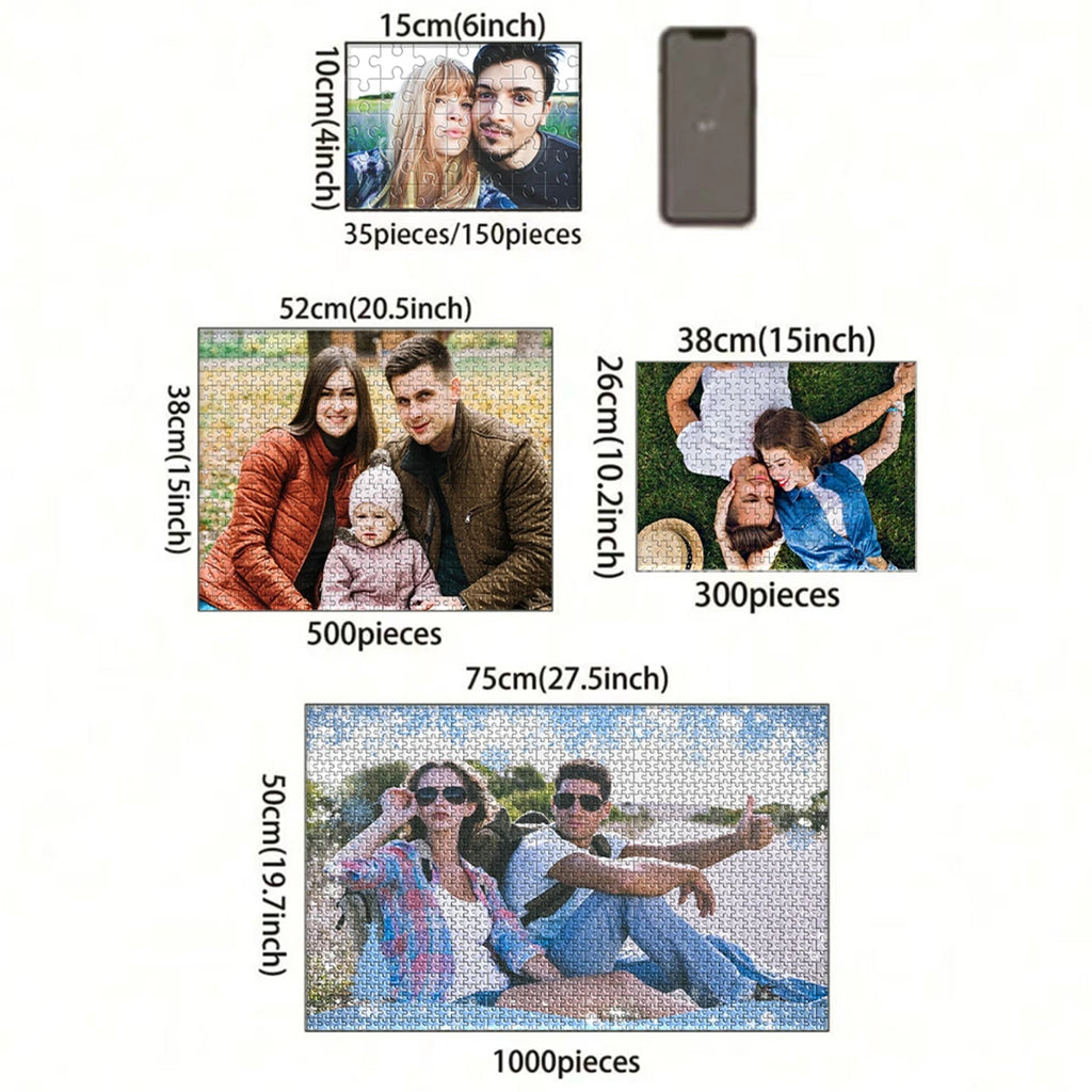פאזל מתמונה אישית – 35 עד 1000 חלקים
