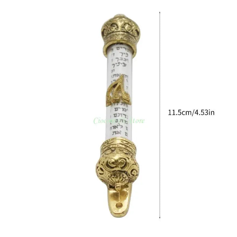 X90F 1PC Religious Holy Scroll Retro Decor Hangers to Decorate Hannukah Decorations Front Door Mezuzah House Mezuzah