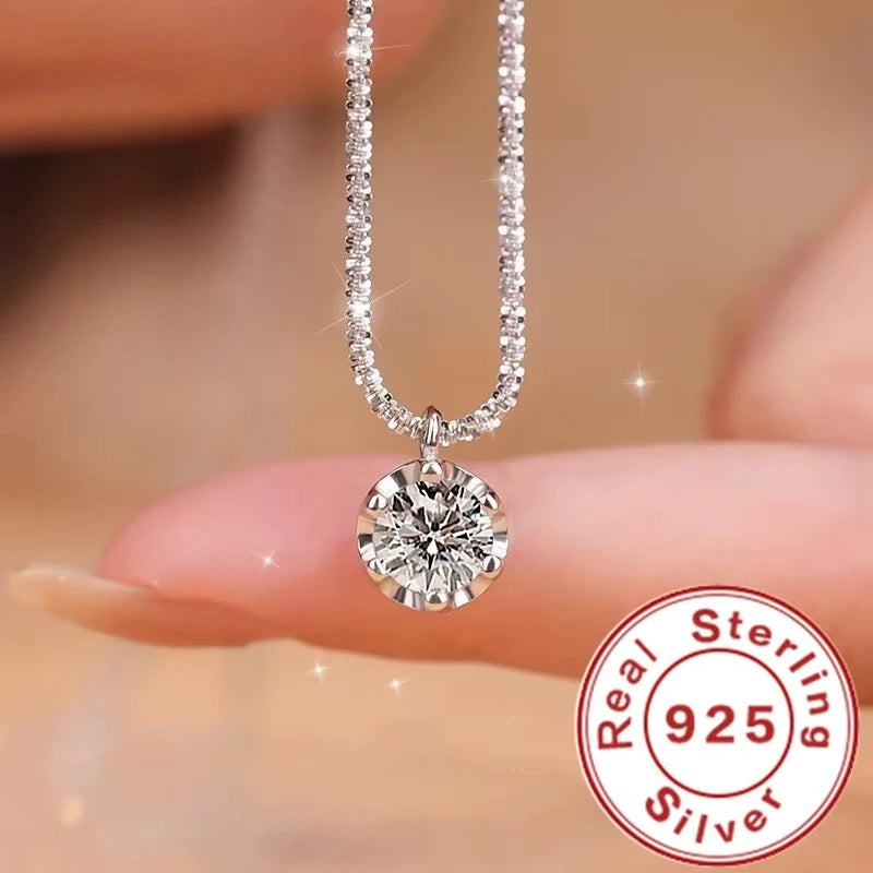 שרשרת כסף 925 עם חרוזי זית וזירקון