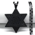 שרשרת מגן דוד עם ירושלים וחי מנירוסטה