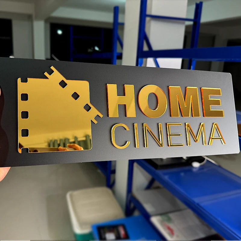 Объемная акриловая табличка 3D Dolby Atmos, декор для домашнего кинотеатра, вывеска 4K Ultra HD/THX/KRIX/DTS/X Dolby Atmos для комнаты кинотеатра