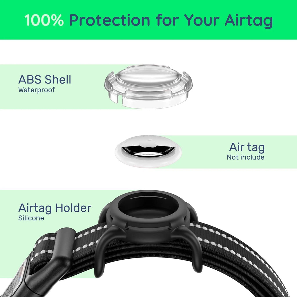 קולר לכלב עם מקום ל־AirTag