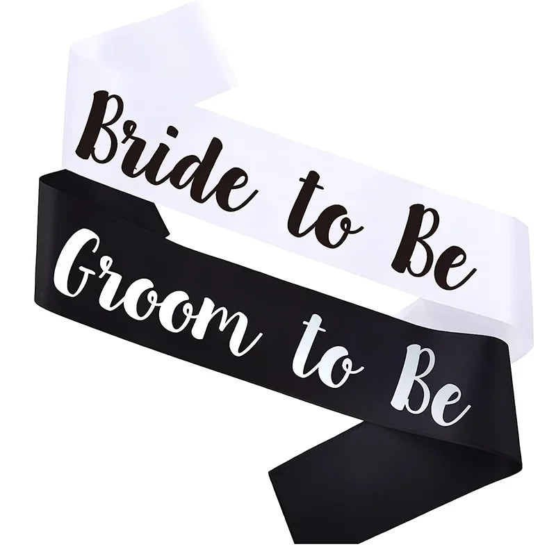 סרט כתף Bride To Be / Groom To Be