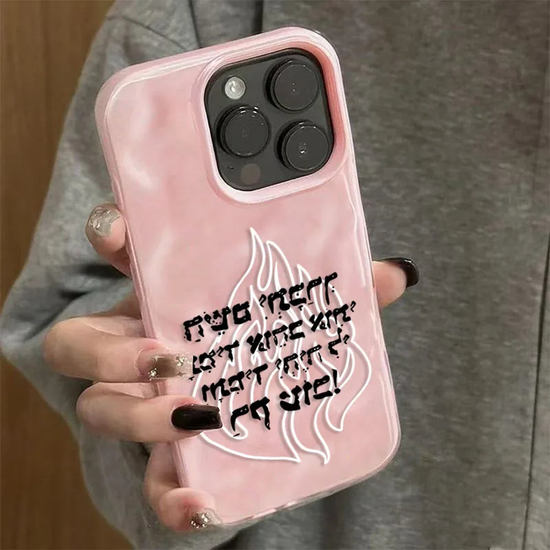 כיסוי סיליקון לאייפון עם להבות