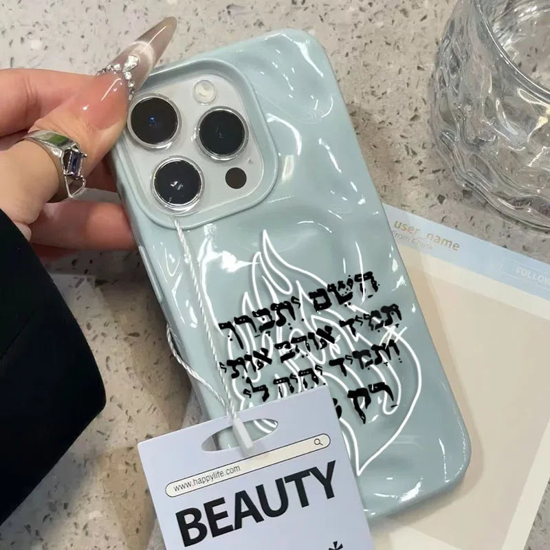 כיסוי סיליקון לאייפון עם להבות
