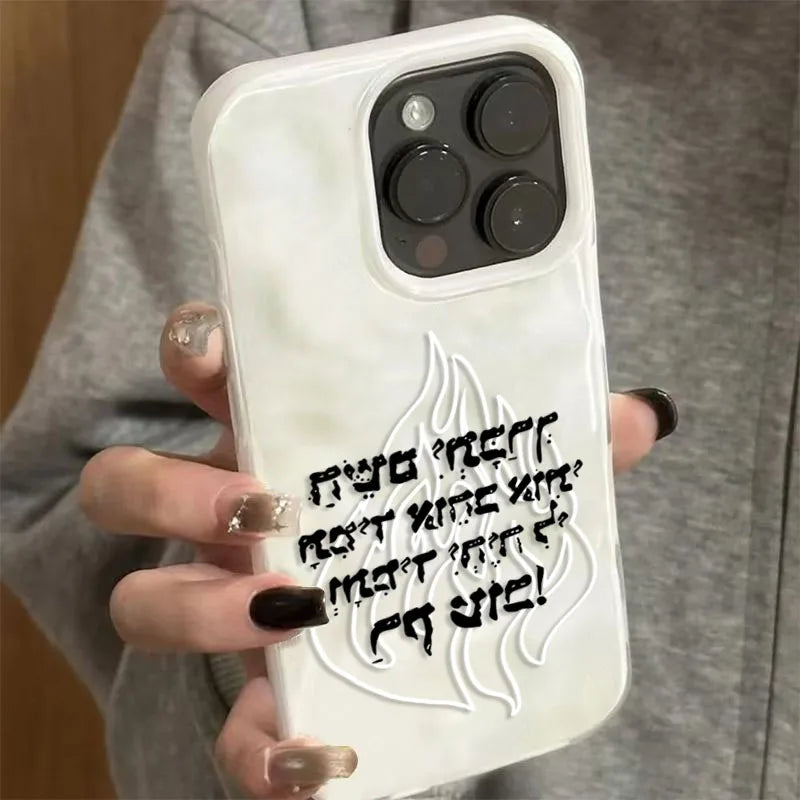 כיסוי סיליקון לאייפון עם להבות
