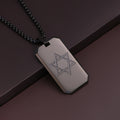 שרשרת מגן דוד מינימליסטית לגברים מנירוסטה