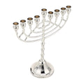 חנוכיית יודאיקה דקורטיבית לשולחן – 9 קנים