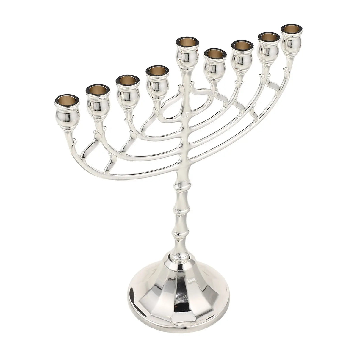 חנוכיית יודאיקה דקורטיבית לשולחן – 9 קנים