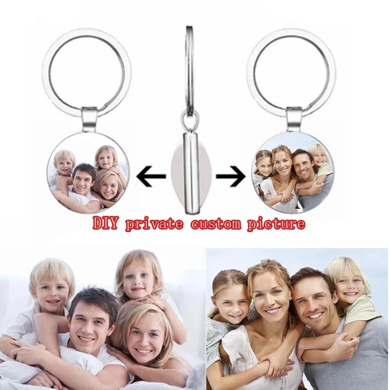 מחזיק מפתחות אופנתי בהתאמה אישית עם תמונה משלך