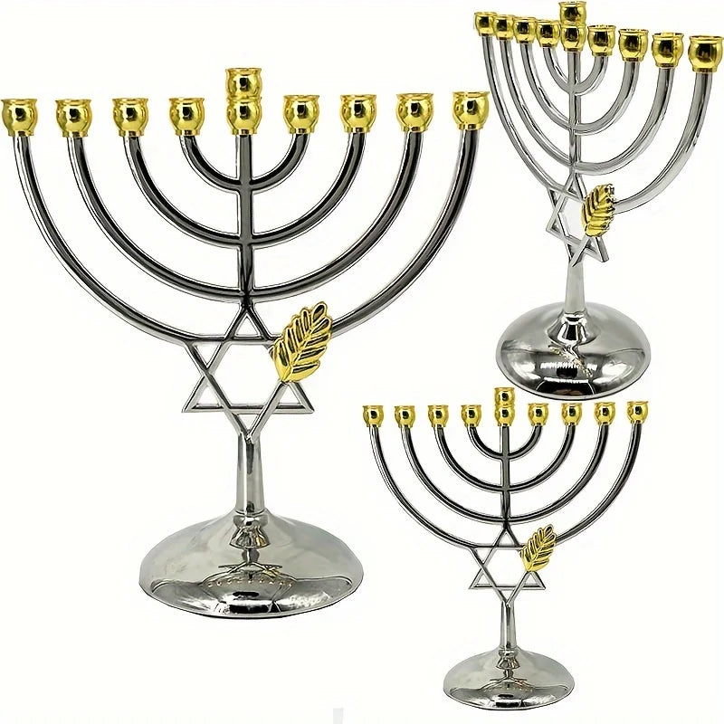 חנוכייה מודרנית ממתכת