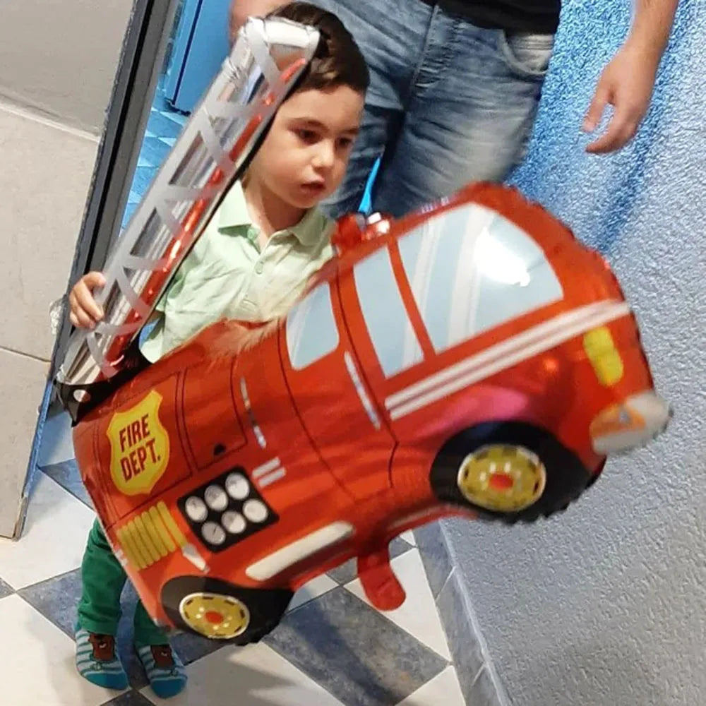 בלונים וקישוטים ליום הולדת בנושא כבאים