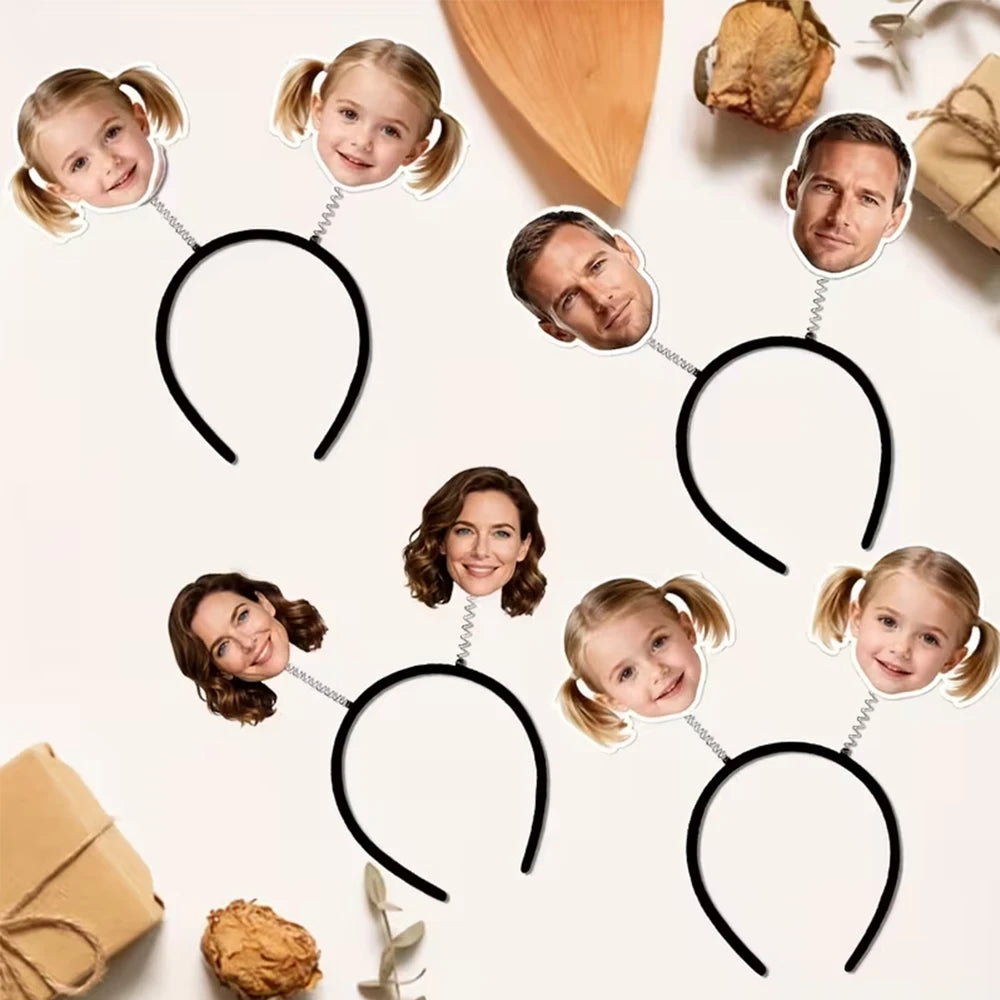 קשתות שיער עם תמונת פנים בהתאמה אישית