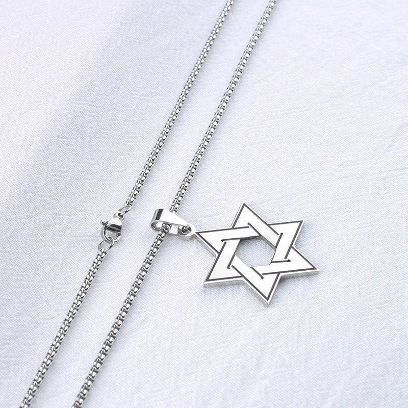 שרשרת מגן דוד מנירוסטה עמידה במים