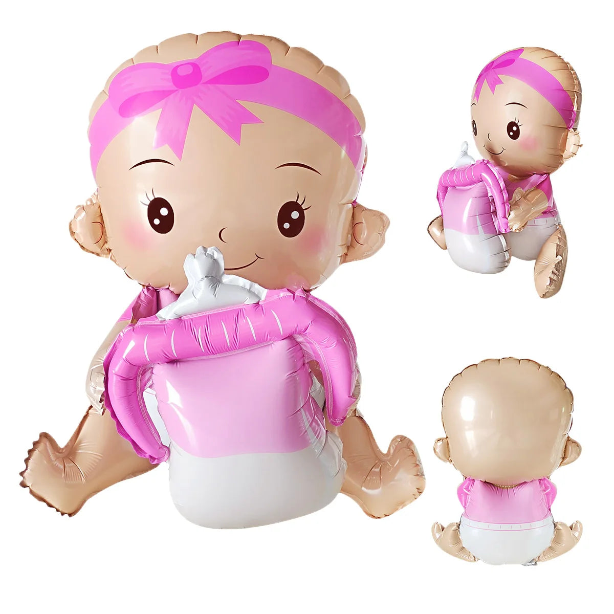 בלוני תינוק ובקבוק תלת־ממדיים למסיבת לידה