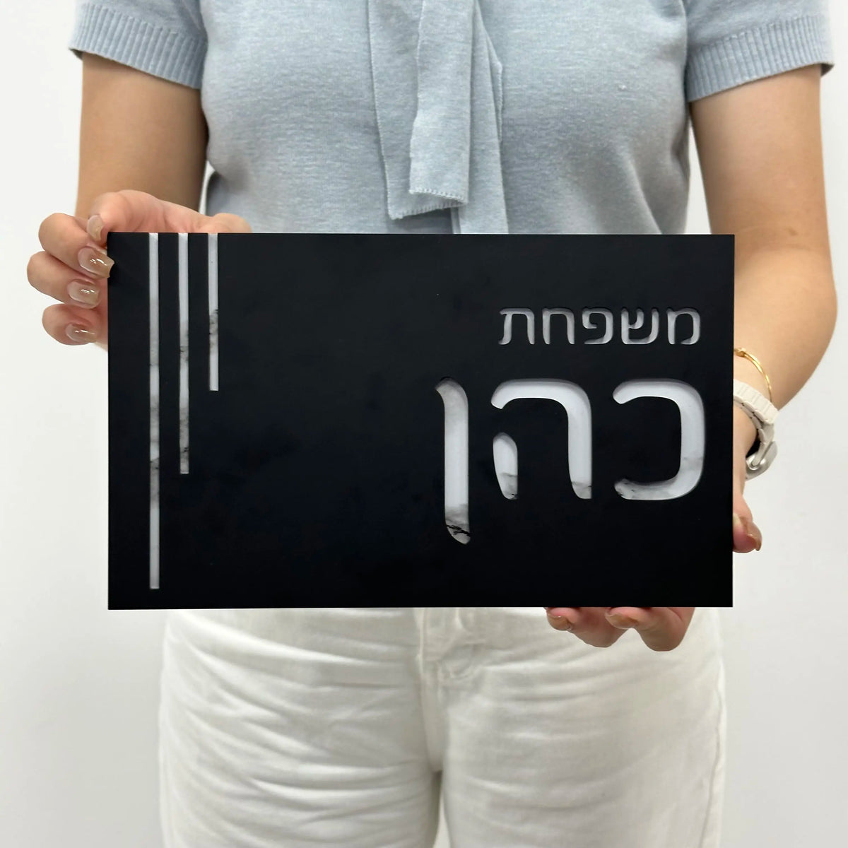 שלט כניסה מפרספקס אישי לבית חיתוך לייזר תלת מימד מספר בית חיצוני שלט שם משפחה מותאם אישית שלט לדלת הבית