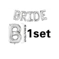 בלוני פויל אותיות BRIDE לבנים