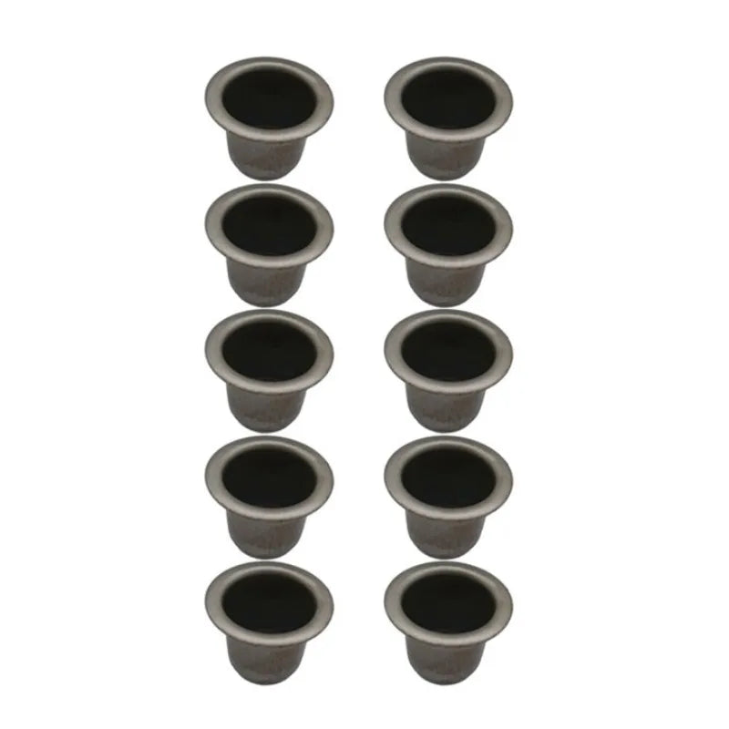 10 גביעי אלומיניום לנרות טי-לייט