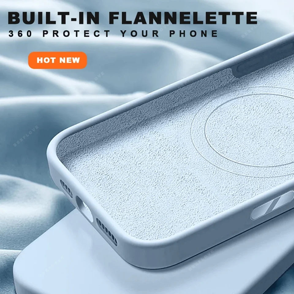 כיסוי סיליקון מגנטי MagSafe לאייפון