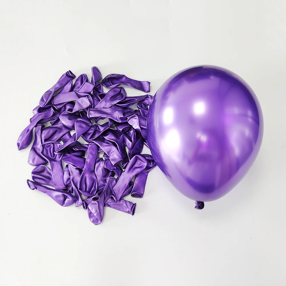 בלוני לטקס מטאליים 25 ס״מ – 10 עד 50 יחידות