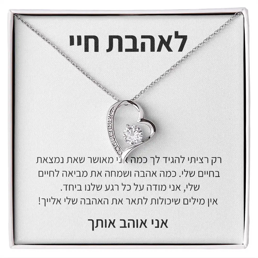 My Love Heart Necklace Wife Soulmate Gifts Women Birthday Christmas Gift Girl Fashion Jewelry With Box Dropshipping שרשרת