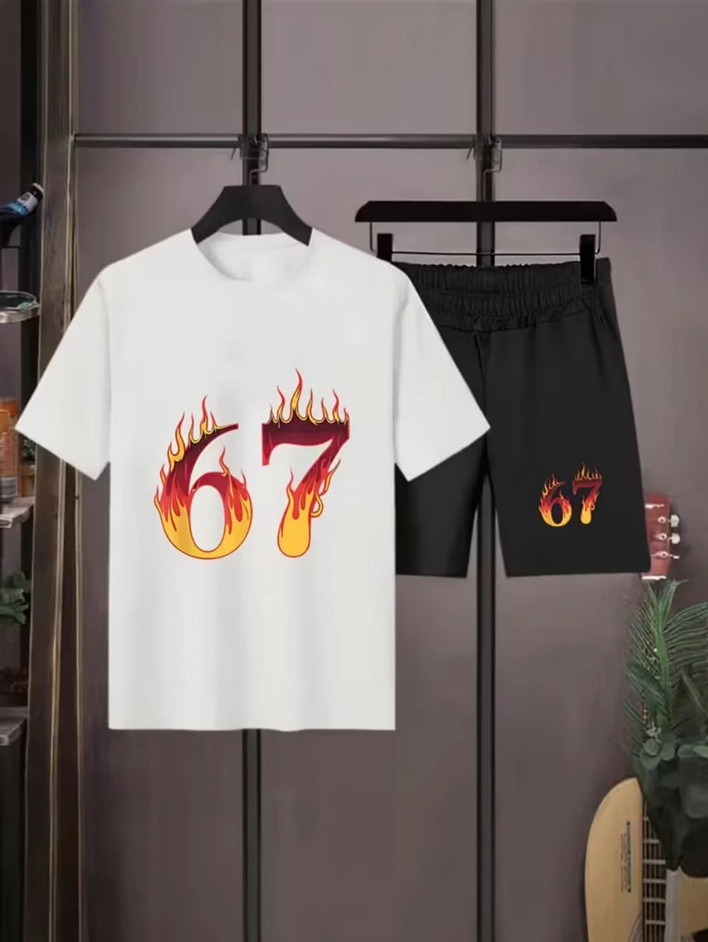 סט חולצה ומכנסיים "67" לילדים